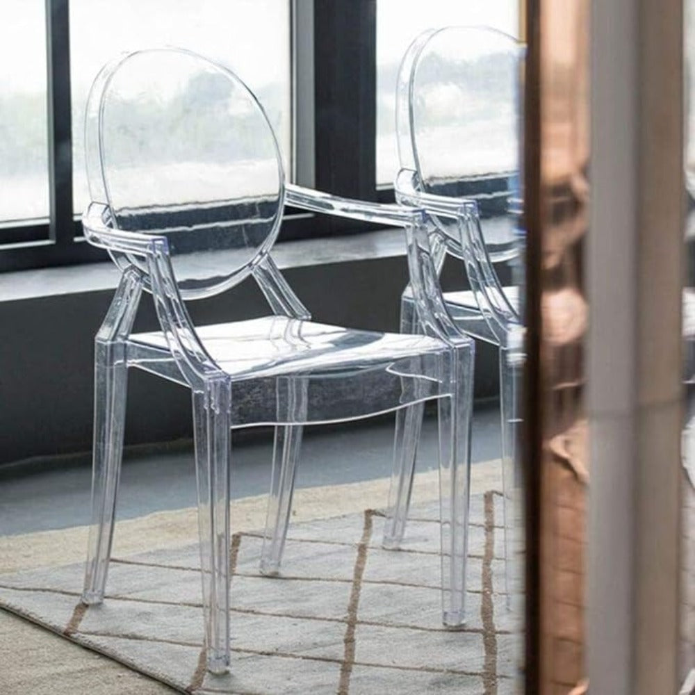 Ghost Kids Chair with Arm