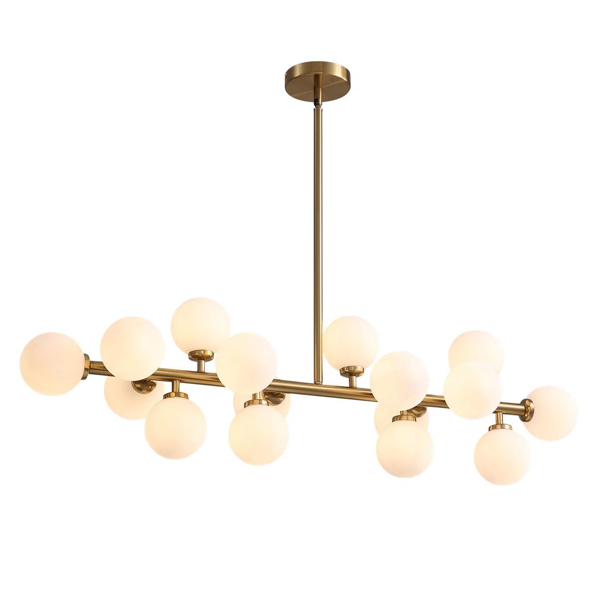 Sweden Chandelier 16 - Light Dimmable Bubble Glass Sputnik Modern Linear Chandelier