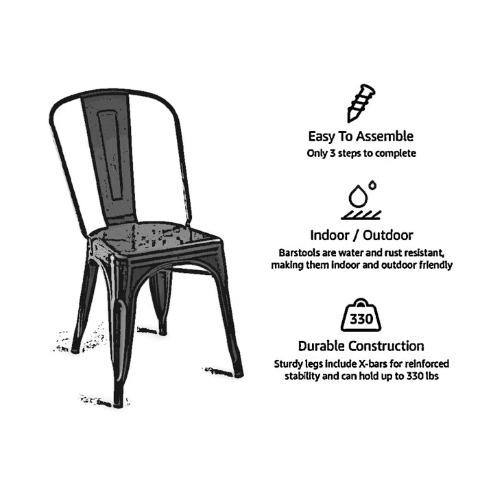 Tolix Armless Chair