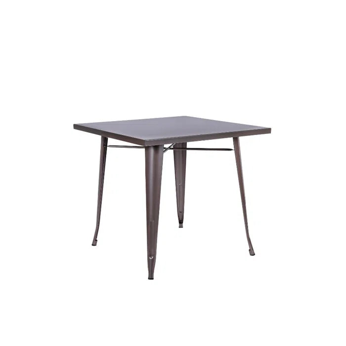 Angeleca Commercial Square Metal Indoor-Outdoor Table