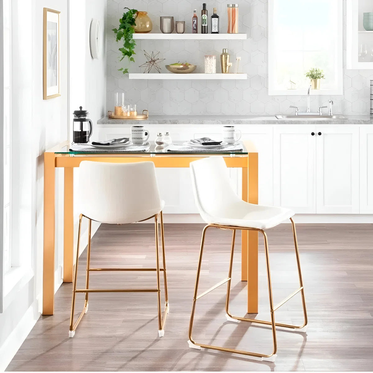 Landon Stool (Gold Base)