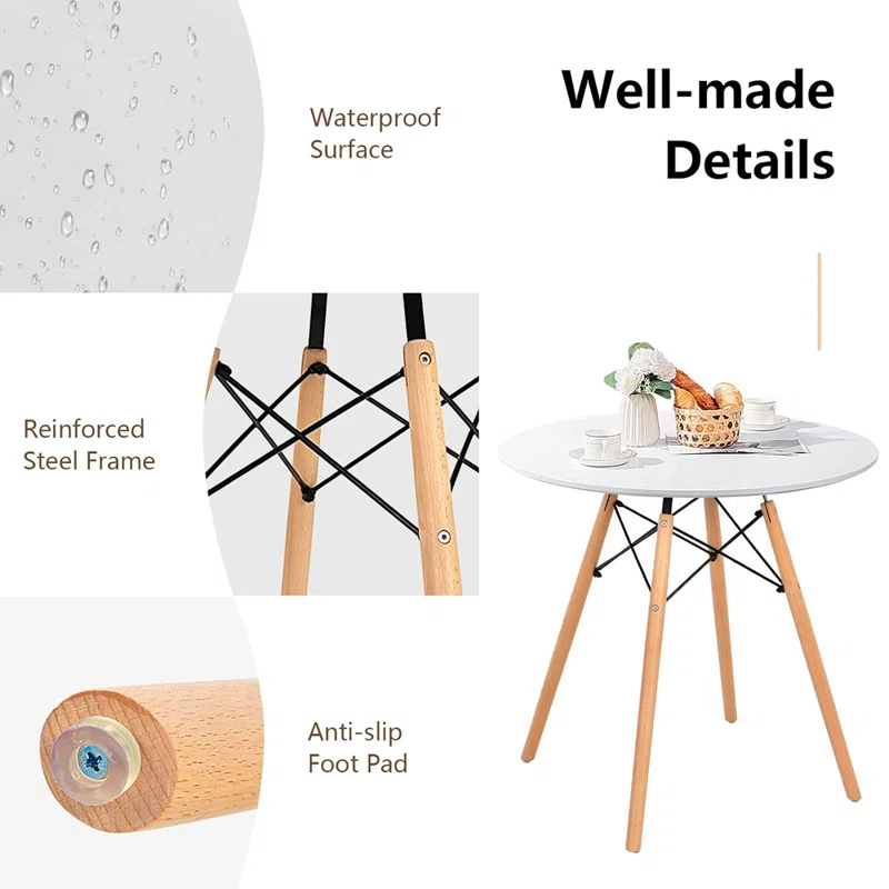Eiffel Table - Natural Base (39")