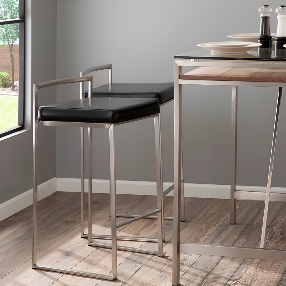 Salem Counter Stool (Chrome Base)