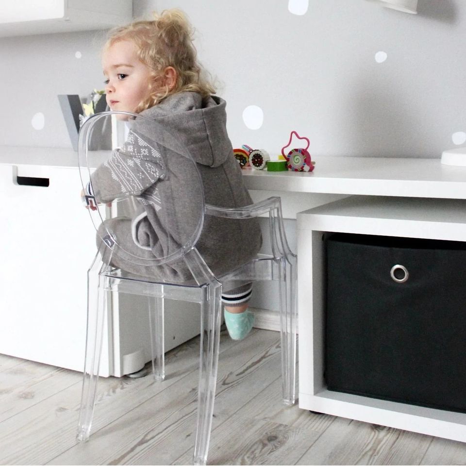 Ghost Kids Chair with Arm