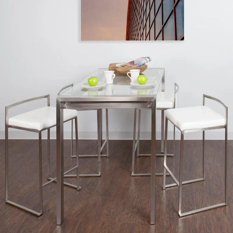 Salem Counter Stool (Chrome Base)