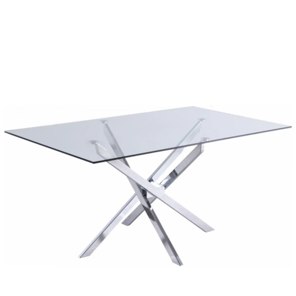 Rectangle Glass Star Table