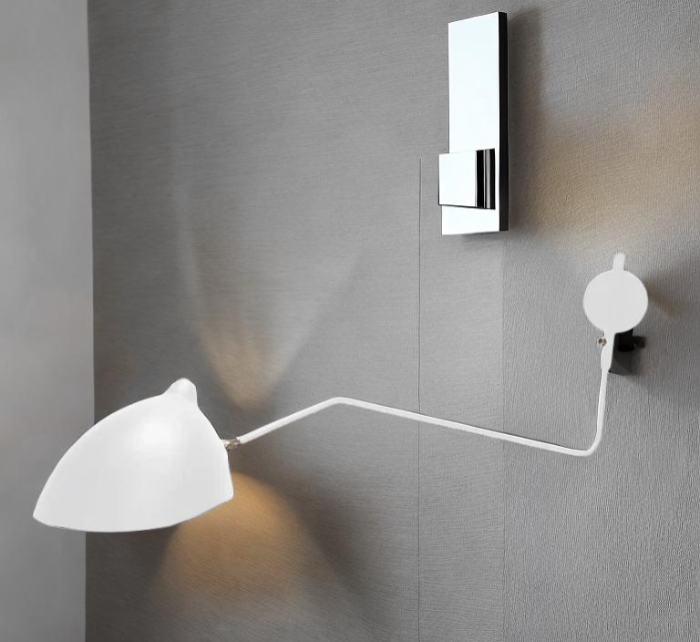 Serge Mouille One-Arm Sconce Lamp