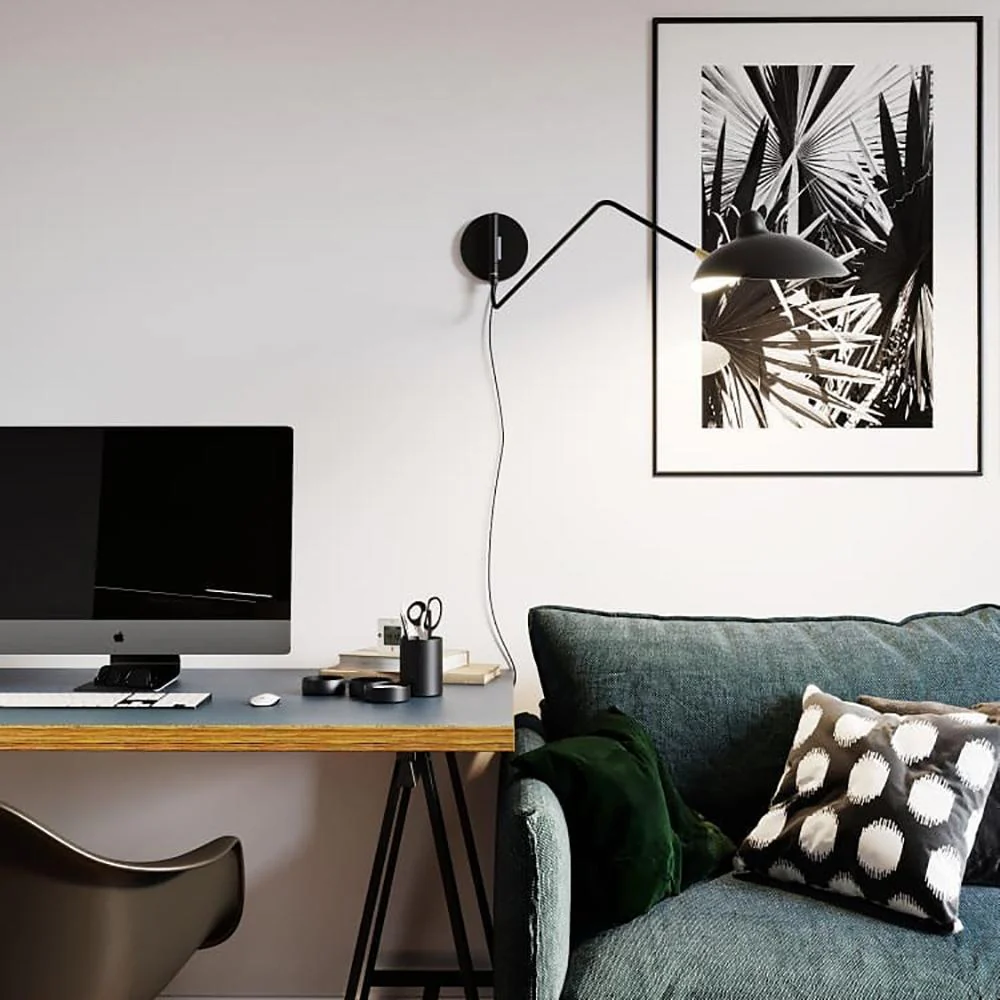Serge Mouille One-Arm Sconce Lamp