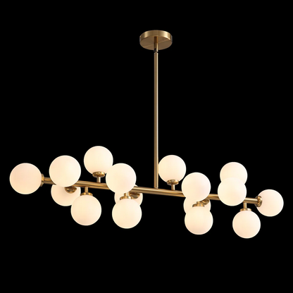 Sweden Chandelier 16 - Light Dimmable Bubble Glass Sputnik Modern Linear Chandelier
