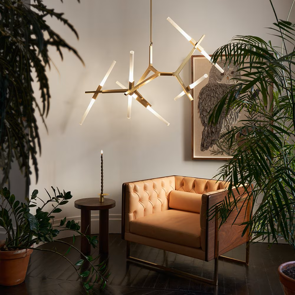 Lupe Gold Pendant 10 Lights