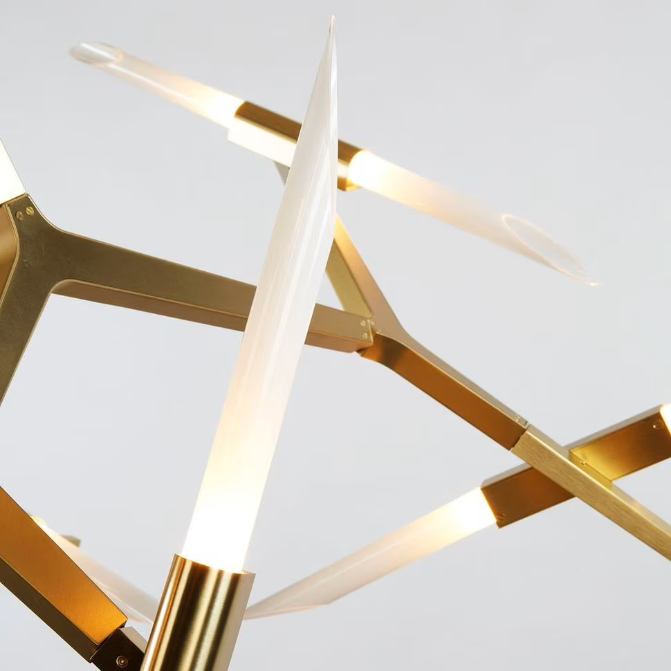 Lupe Gold Pendant 10 Lights