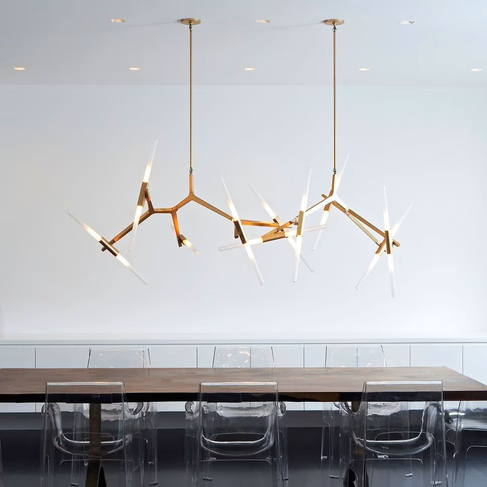 Lupe Gold Pendant 10 Lights