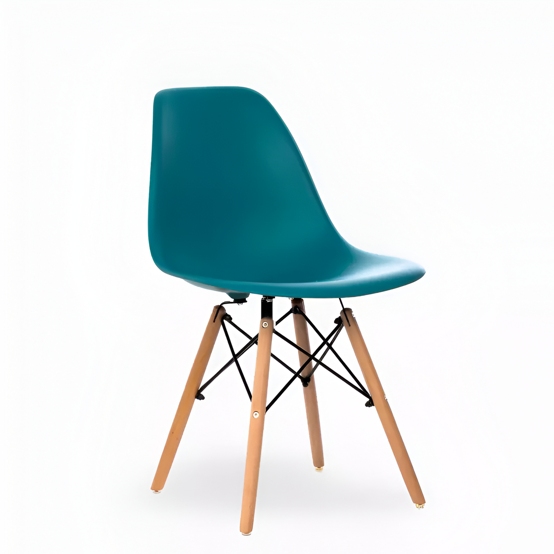 Eames Eiffel Molded Plastic Chair (Natural Base)