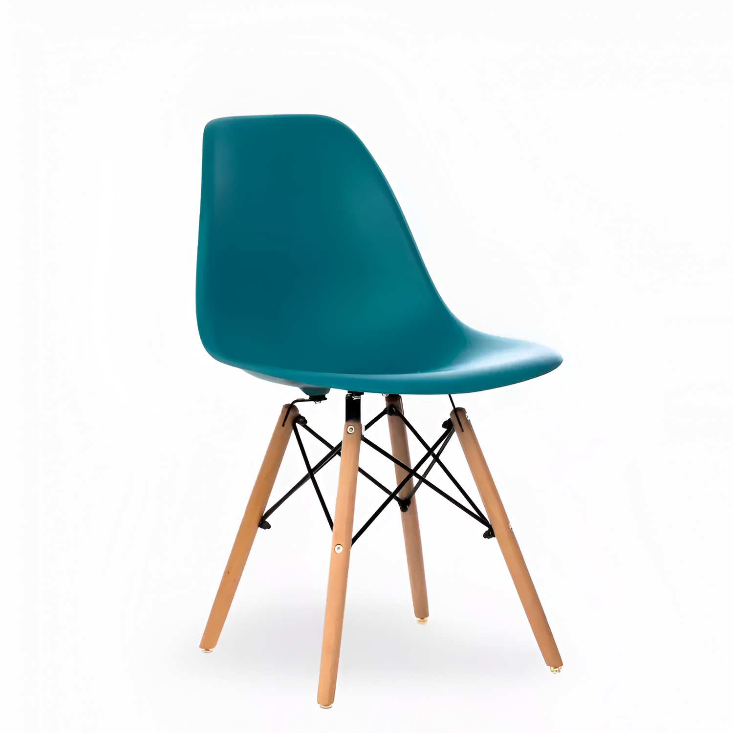 Eames Eiffel Molded Plastic Chair (Natural Base)