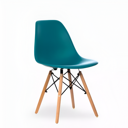 Eames Eiffel Molded Plastic Chair (Natural Base)