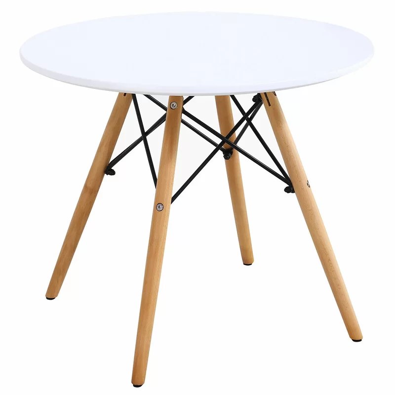 Wood Eiffel Kid Set - 1 Table with 2 Chairs