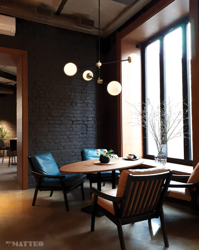 4 Lights Palo Brass Pendant