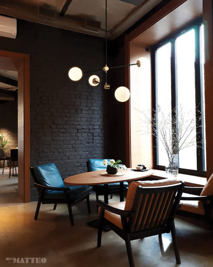 4 Lights Palo Brass Pendant