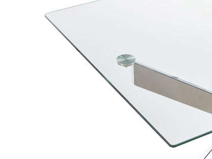 Rectangle Glass Star Table